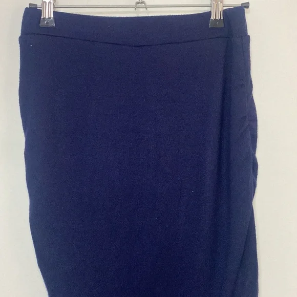 Bardot - Dark Blue Ruched Skirt - Size 10 - Picture 2 of 5